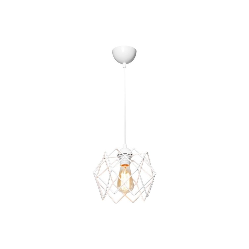 Lampada a sospensione Koza MDL4327 gabbia bianco