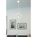 Lampada a sospensione Koza MDL4327 gabbia bianco