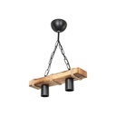 Lampada a sospensione Lagun ASZ1235 rustico industriale a 2 luci EFFEZ