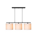 Lampada a sospensione Medusa ASZ1532 con paralumi tessuto beige