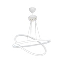 Lampada a sospensione Muso due anelli bianchi Led MDL4438 EFFEZ