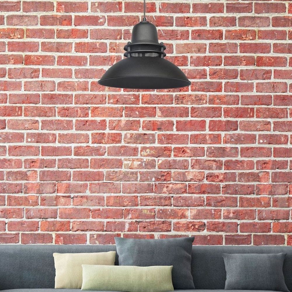 Lampada a sospensione Tibet ASZ0871 nera stile industriale