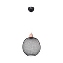 Lampada a sospensione metallo traforato nero Belin MDL4320