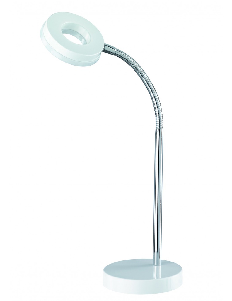Lampada da Scrivania Led 4w Flessibile Rennes Bianco Trio Lighting