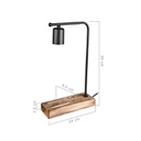 Lampada da scrivania con porta cellulare Vito 24 xh. 39 cm