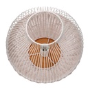 Lampada rattan bianco con attacco cmø30
