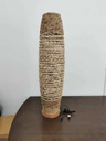 Lampada rattan naturale da terra con attacco cm ø31h119