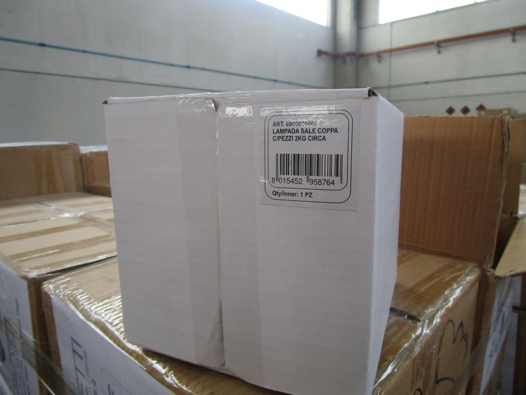 Lampada sale coppa c-pezzi 2kg circa cmø18h18