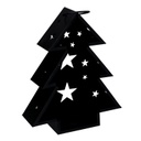 Lanterna metallo albero nero cm27x7,5h32,5