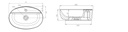 Lavabo D'Appoggio Mod. La63 Cm 60 X 40