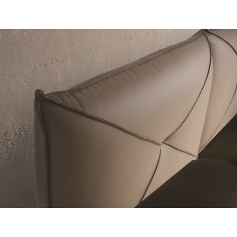 Letto matrimoniale con contenitore ARMONIA Tortora 188x223x h109 cm