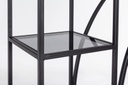 Libreria 4 piani metallo nero Korvet