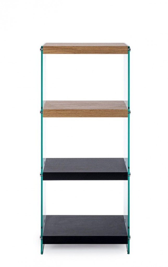 Libreria 4P Line Wood Nero  
