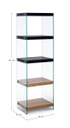 Libreria 5P Line Wood Nero  