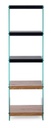 Libreria 5P Line Wood Nero  