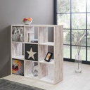 Libreria divisorio Max9 bianco consumato