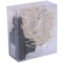 Luce filo 160 micro led bianco caldo alimentazione fissa uso esterno cm1x1x200