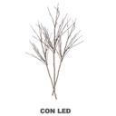 Luce rami glitter oro argento 72 led bianco caldo cm40x40h100 aliment. fissa
