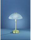Lumetto Moderno Fungo Led Touch Dimmer Donna Ottone e Vetro Alabastro Trio Lighting