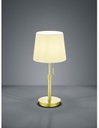 Lumetto Ottone con Paralume Bianco Lyon Interruttore a Strappo Trio Lighting