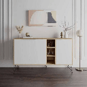 Madia Clara rovere 3 ante bianco 142x35,5x83h EFFEZ