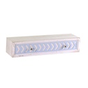 Mensola legno cipro con cassetto cm 80x21h16