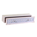 Mensola legno cipro con cassetto cm 80x21h16