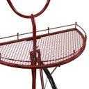 Mensola metallo bicicletta rosso cm 64x33/38h81/115