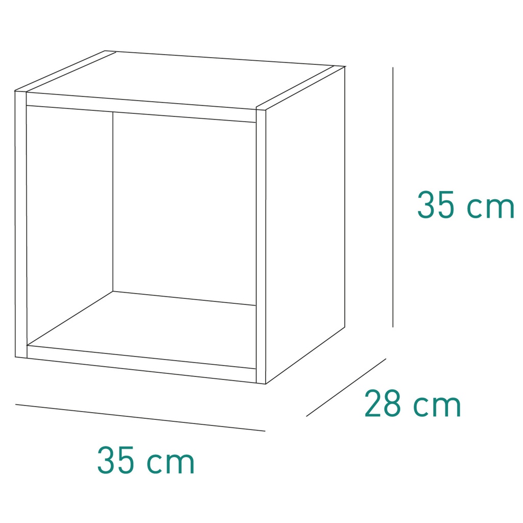 Mensole Vittoria 3 cubi modulari