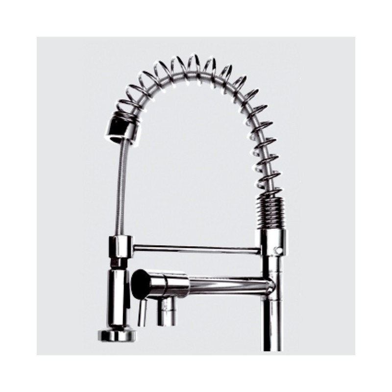 Miscelatore da cucina con doccetta finitura cromo h.58x19 cm EFFEZ