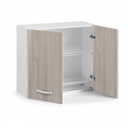 Mobile Pensile scolapiatti componibile per cucina olmo Cm 80x32xH 72 con 2 ante