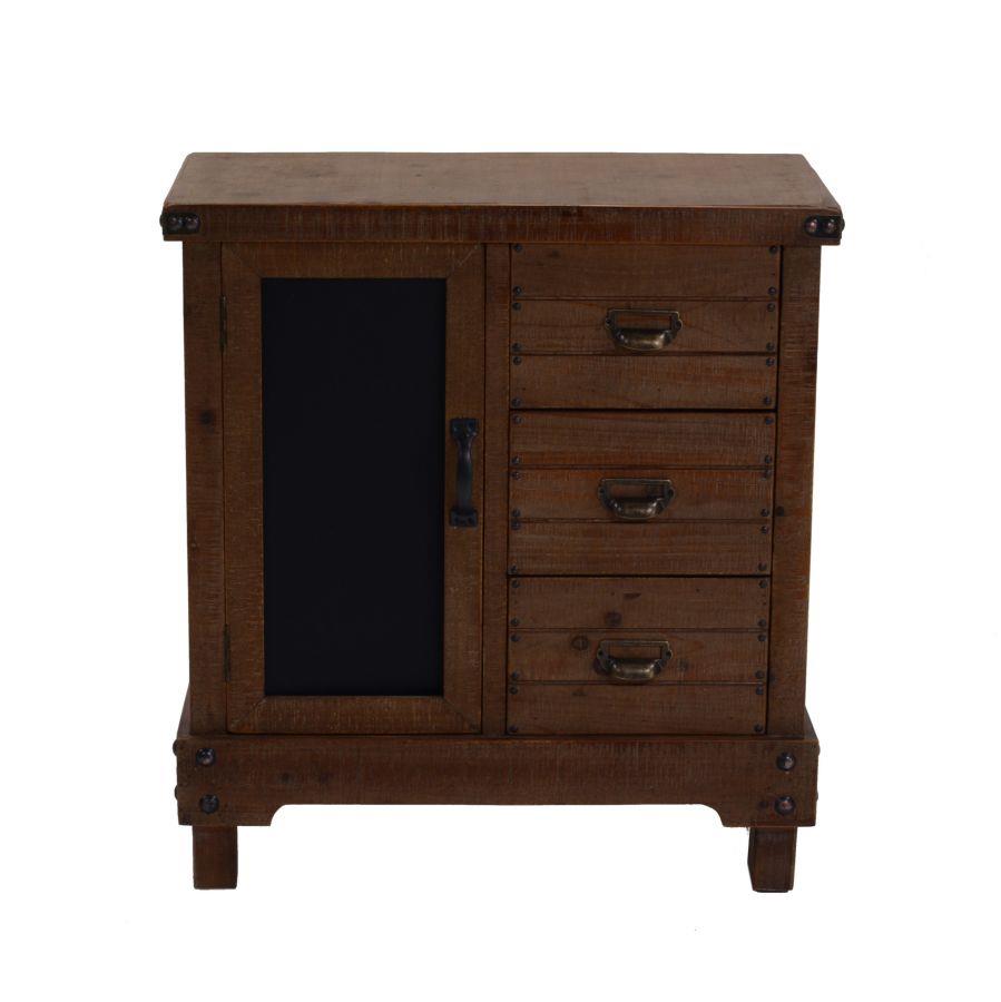 Mobile basso soggiorno cucina noce country cm 70 x 35 x 76 h
