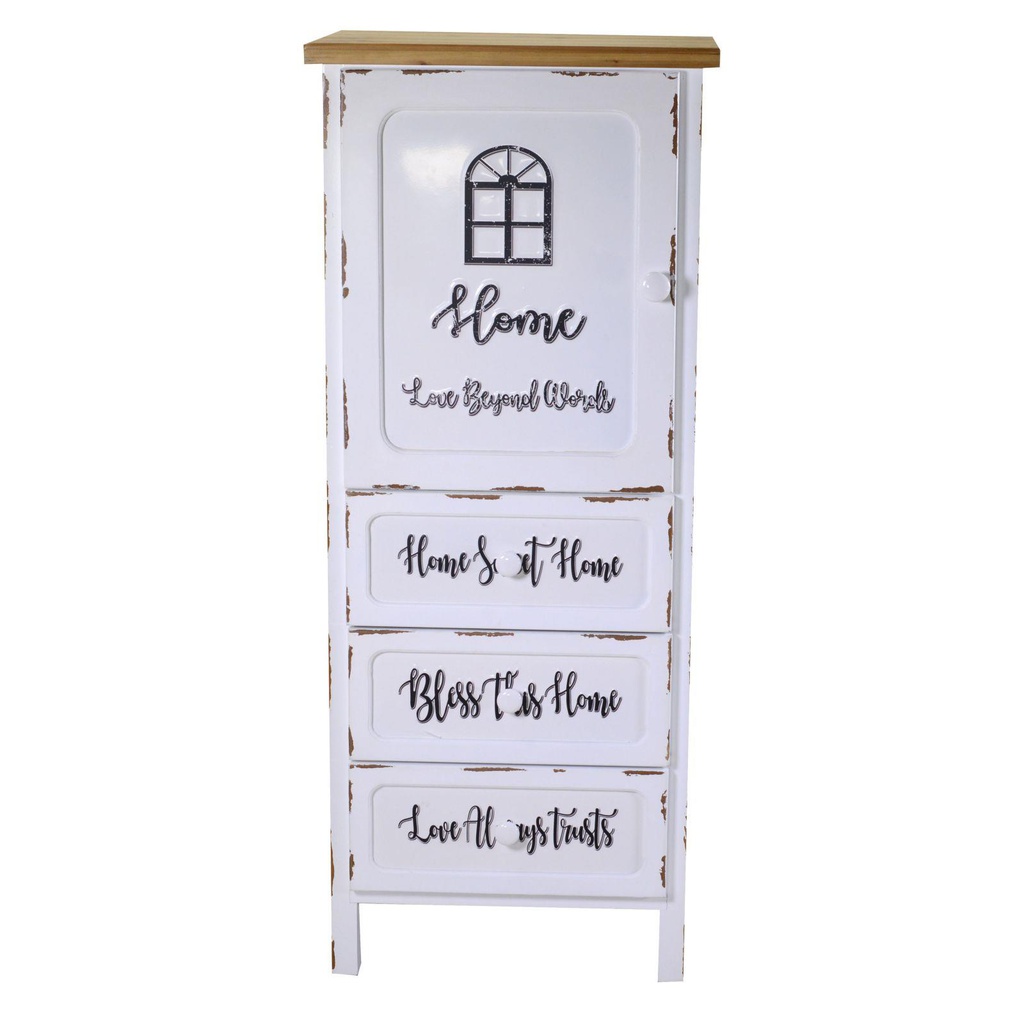 Mobile breslavia 1 anta + 3 cassetti cm 50x38h120