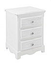 Mobile cassettiera 3 cassetti legno bianco Blanc cm 40 x 34 x 63,5