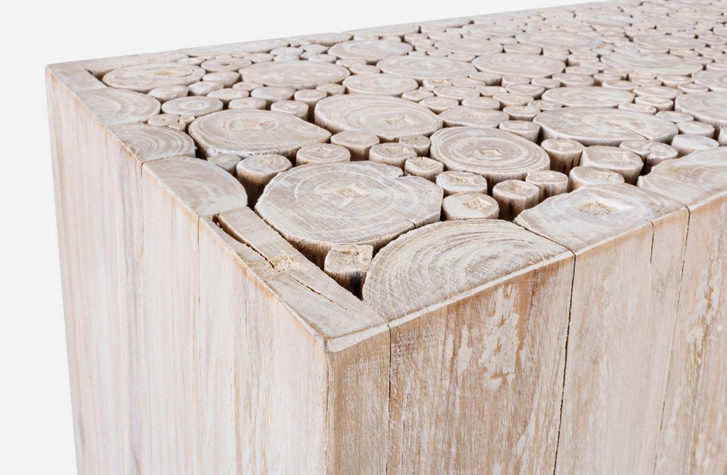 Mobile consolle legno bianco Ermitas