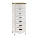 Mobile country 7 cassetti bianco cm 34,5 x 44,5 x h 110,5