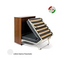 Mobile giroletto Bianco in legno nobilitato con rete a doghe 85x36xH.100 cm