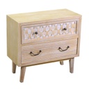 Mobile lubiana 2 cassetti naturale cm65x30h60