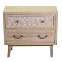 Mobile lubiana 2 cassetti naturale cm65x30h60
