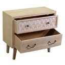 Mobile lubiana 2 cassetti naturale cm65x30h60