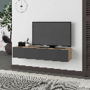 Mobile porta TV sospeso Francy rovere antracite ante a ribalta EFFEZ