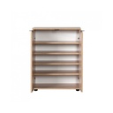 Mobile scarpiera multiuso 2 ante ripiani sonoma 60x34xh.78 cm(SHC220SN1)