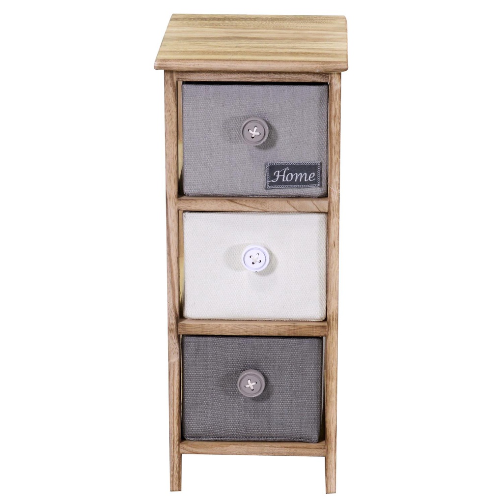 Mobiletto brenda cassettiera bottone 3 cassetti cm 26x32h63