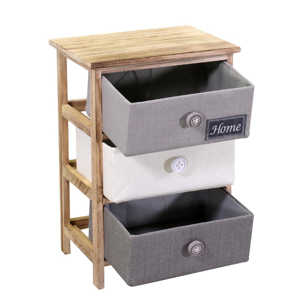 Mobiletto brenda cassettiera bottone 3 cassetti cm 40x29h58