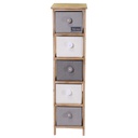 Mobiletto brenda cassettiera bottone 5 cassetti cm 26x32h98