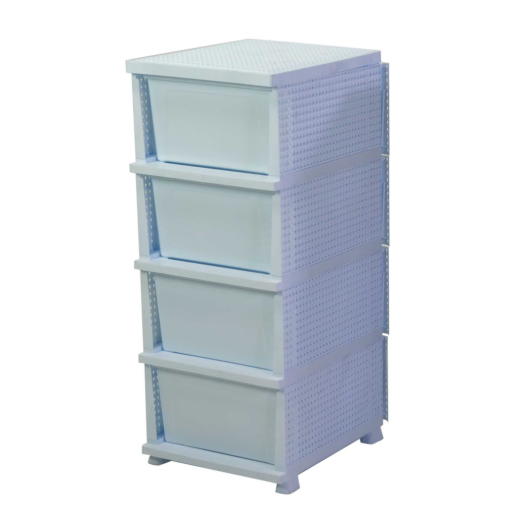 Mobiletto cassettiera 4 cassetti biancocm 43x36