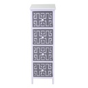 Mobiletto gianna cassettiera bianco grigio 4 cassetti cm 26x32h81