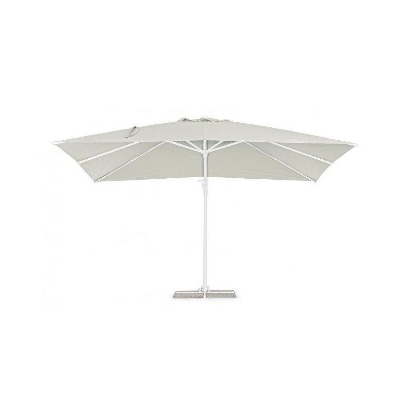 Ombrellone Eden bianco- naturale 300x400xh260 cm iperbriko