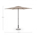 Ombrellone Samba C-Snodo 2.7M Antr-Moon