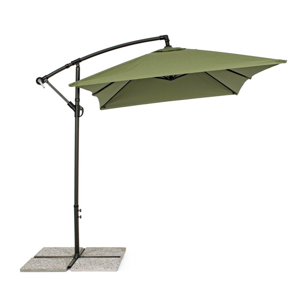 Ombrellone a braccio Texas 2x3 cm antracite-olive